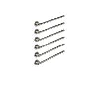 Chauffe-serviettes Dornbracht , 6 voies, 83316979-19, montage mural, chrome foncé