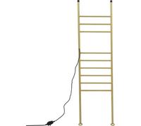 Chauffe-serviettes/sèche-serviettes électrique - modèle sur pied - acier inoxydable - étanche - 42,5×160 cm - prise 220V EU - max. 15 kg - or