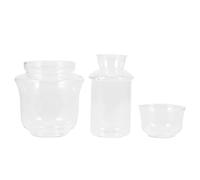 Chauffe-théière en Verre 180ml Résistant à Chaleur pour Maison | Décoration de Table, Rangement Facile, Transport Pratique, Chauffe Vin, Format Compact, Usage Domestique