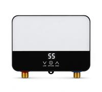 Chauffeur d'eau électrique 6000W sans Prise, Chauffeur d'eau électrique sans réservoir avec LED, Chauffeur d'eau électrique instantané, Étancheur IPX6 avec Ensemble Complet pour la Douche