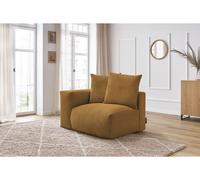 Chauffeuse 1 place avec accoudoir pour canapé modulable VOLTAIRE jaune angle gauche BOBOCHIC 1 places Angle gauche Jaune