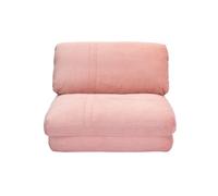 Chauffeuse 1 place convertible en tissu velours côtelé rose spencer