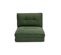 Chauffeuse 1 place convertible en tissu vert kaki SALLY