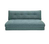 Chauffeuse 2 places convertible en tissu vert de gris sally