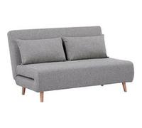 Chauffeuse 2 Places Convertible Tissu Gris Chiné avec Coussins - BREWEN - ALTOBUY Gris G