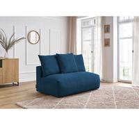 Chauffeuse 2 places sans accoudoir pour canapé modulable VOLTAIRE bleu foncé BOBOCHIC 2 places Bleu foncé