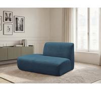 Chauffeuse bout de canapé pour canapé modulable ANDA tissu chenille bleu clair angle gauche BOBOCHIC 2 places Angle gauche Bleu clair