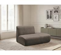 Chauffeuse bout de canapé pour canapé modulable ANDA tissu chenille taupe angle droit BOBOCHIC 2 places Angle droit Taupe