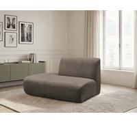 Chauffeuse bout de canapé pour canapé modulable ANDA tissu chenille taupe angle gauche BOBOCHIC 2 places Angle gauche Taupe