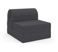 Chauffeuse PALOMA en tissu gris anthracite