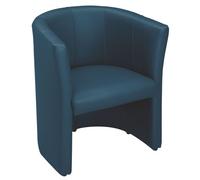 Chauffeuse Premium - simili cuir - bleu