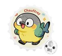 Chauffrey Décapsuleur magnétique amusant pour réfrigérateur - Aimant puissant pour réfrigérateur - Cadeau pour petit ami, mari, père, blanc