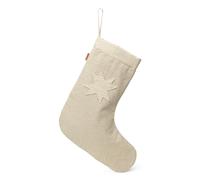 Chaussette de Noël à suspendre Vela Christmas couleur naturelle 30x50x1 cm