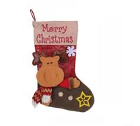 Chaussette Noël 3D Père Noël 30x47cm pour déco Murale Chaussette(M3-30 Fawn Model)