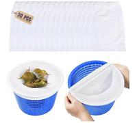 Chaussette skimmer 30pcs réutilisable filtration protection Tissu doux extensible piscine entretien piscine