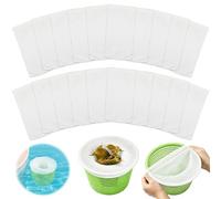 Chaussette Skimmer Piscine, 20 Pièces Chaussettes de Skimmer de Piscine, Chaussette Filtre Piscine Réutilisable, Chaussettes Filtre Piscine, Prefiltre Skimmer Nylon Élastique, Pool Skimmer Socks