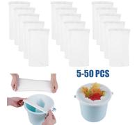 Chaussettes de filtre d'écumoire de piscine, stockage de filtre, nylon, chaussettes de filtre de piscine, panier d'écumoire, livres de livre, 5-50 pièces 5pcs