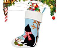 Chaussettes de Noël - Décoration sur le thème des animaux de compagnie Décoration rurale | Cadeaux de fête Bas - Pour charges Femmes Filles Adolescentes Adultes Salle de classe Pâques Fête Cheminée