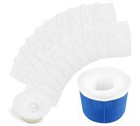 Chaussettes de Skimmer de Piscine, 20 Pièces Chaussette Filtre Piscine Filtre Skimmer Piscine Nylon Élastique Réutilisable Pool Skimmer Socks pour Peuvent Emprisonner Pollen, Feuilles, Cheveux