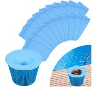 Chaussettes de Skimmer de Piscine - Non spécifié - 30PCS - Réutilisables - Élastiques - Nylon Bleu