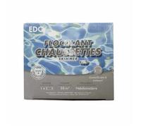 Chaussettes Floculantes Piscine - EDG - 8 Cartouches Clarifiantes 125g - Boite 1kg - Spécial Eau Trouble