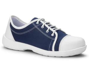 Chaussure de sécurité basse S1P SRC FASHION pour femme blanc/bleu marine P37 S24 LOANE-MARINE-37