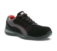 Chaussure de sécurité basse ZEPHIR S1P Cuir croûte velours noir / toile grise - S 24 BOSSI INDUSTRIE - 5122
