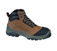 Chaussure de sécurité hautes en cuir pull-up SOLANO S3 CI SRC brun/noir P36 LEMAITRE SECURITE SOLNS30BF-36