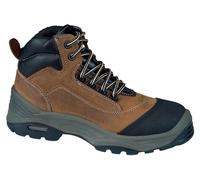 Chaussure de sécurité hautes en cuir pull-up SOLANO S3 CI SRC brun/noir P42 - LEMAITRE SECURITE - SOLNS30BF-42