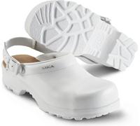 Chaussure de sécurité Sika Flex LBS sabot ouvert avec bride de talon Blanc-46