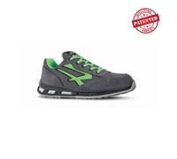 U-Power Chaussure de sécurité basse Point RL20036 – S1P SRC ESD, cuir, Infinergy, Gris/Vert 42