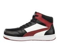 Puma Chaussures de sécurité Frontcourt mi-haute S3L ESD Noir/Blanc/Rouge 630050 45