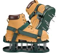 Chaussures aération gazon avec base en ressort, installation e d'un appareil d'aération gazon avec nettoyage automatique des feuilles et des débris, chaussures à pointes robustes pour l'entretien des