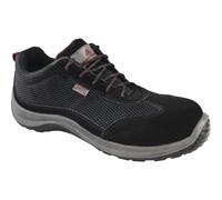 CHAUSSURES BASSES DELTA PLUS CUIR CROUTE VELOURS ET MESH NOIR- S1P SRC ASTI - D020ASTISPNO 43