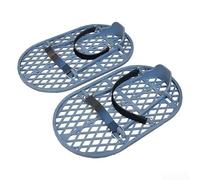 Chaussures de Finition Béton Légères en ABS avec Sangles Nylon pour Nivellement et Lissage de Chape Industrielle - Taille Unique Bleue(Burnishing Shoes)