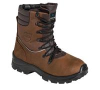 Chaussures De Protection Tronçonnage Ce Classe 2.· Bottes De Sécurité En Matériaux Imperméable, Cuir Nubuck Huilé De Qualité Su