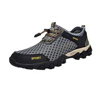 Chaussures De Randonnée Homme Montagne - Basket De Securite Homme Legere | Chaussure Orthopédique Pied Large Basquettes Maille Respirante Sneakers Antidérapant Ultra Légère Shoes Chic Décontracté