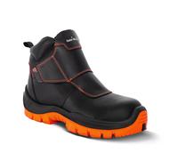 Chaussures de sécurité de soudeur cuir Unisoudeur S3 SRC - Noir/Orange - GASTON MILLE - UHNO3