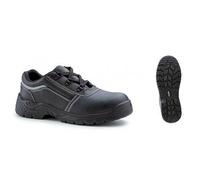 Chaussures de sécurité basses basic Nacrite S1P SRC - cuir noir - taille 39 Coverguard