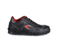 Chaussures De Sécurité Basses En Cuir Zatopek S3 Src - Noir Et Rouge - Taille 46 Cofra