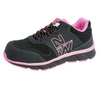 Chaussures de Sécurité Basses Femme Shelly - Taille 41 - Noir/Fuchsia - Résistant et Confortable - D-Work