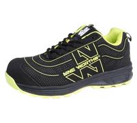 Chaussures de Sécurité Basses Spill - Taille 40 - Noir/Jaune Fluo - Résistant et Confortable - D-Work