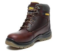 Chaussures de sécurité Dewalt en titane pour hommes, couleur marron, taille 43 EU, avec embout en acier