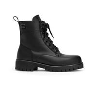 Chaussures de sécurité femme Armoriosa Aurora bottine de travail EN ISO 20345 en cuir véritable noir avec zip et embout acier