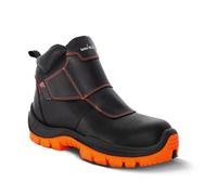 Chaussures de sécurité de soudeur cuir Unisoudeur S3 SRC - Noir/Orange - GASTON MILLE - UHNO3