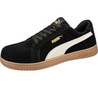 Chaussures de sécurité Puma Iconic noir/gomme basse S1PL conformes à la norme EN ISO 20345:2022 S1PS ESD FO HRO SR Taille 41