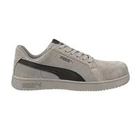 PUMA SAFETY ICONIC LOW S1PL ESD FO HRO SR Chaussures de sécurité unisexes antidérapantes sans métal Embout en fibre de verre, gris/noir, 40 EU