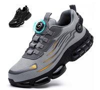 Chaussures de sécurité S3 - Légères - Respirantes - Embout en acier - Fermeture rapide/à rotule - Unisexe - Taille 43 EU - Chaussures de travail