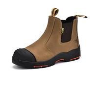 Chaussures de sécurité S3 pour homme et femme, M-8025NB, chaussures de sécurité hautes pour homme et femme, en cuir imperméable et respirant, semelles légères et confortables, chaussures composites
