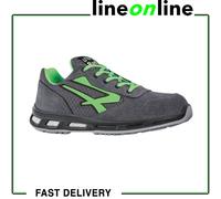 U-Power Chaussure de sécurité basse Point RL20036 – S1P SRC ESD, cuir, Infinergy, Gris/Vert 42